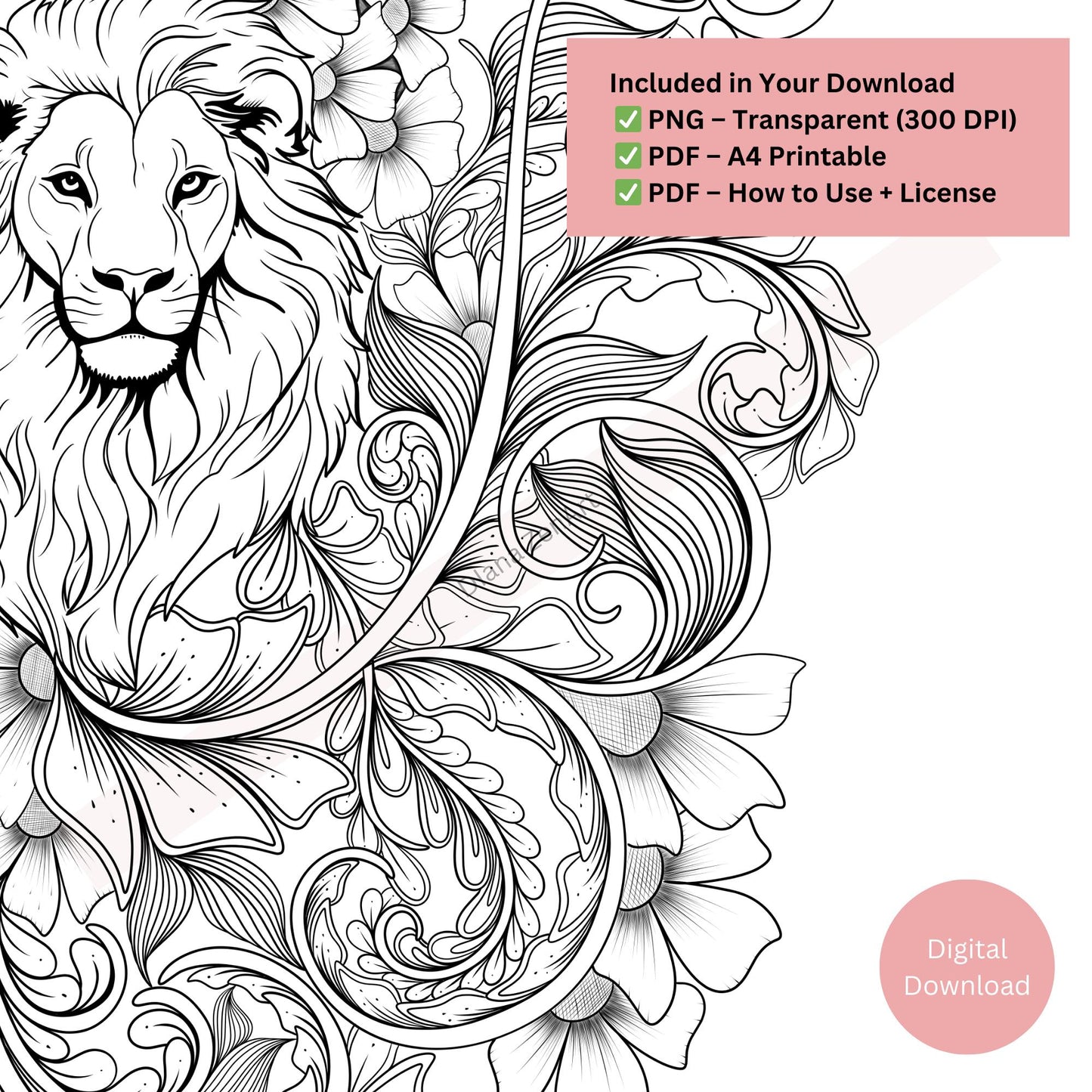 Lion Tattoo Design