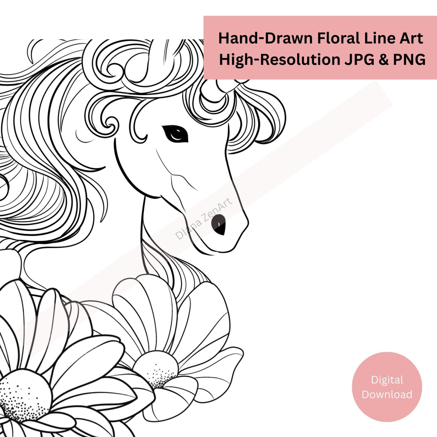 Unicorn Tattoo Design