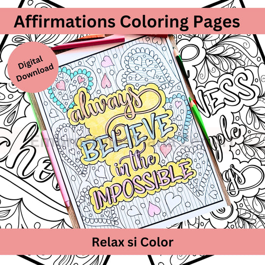 Mindfulness Coloring Book for adults and Teens