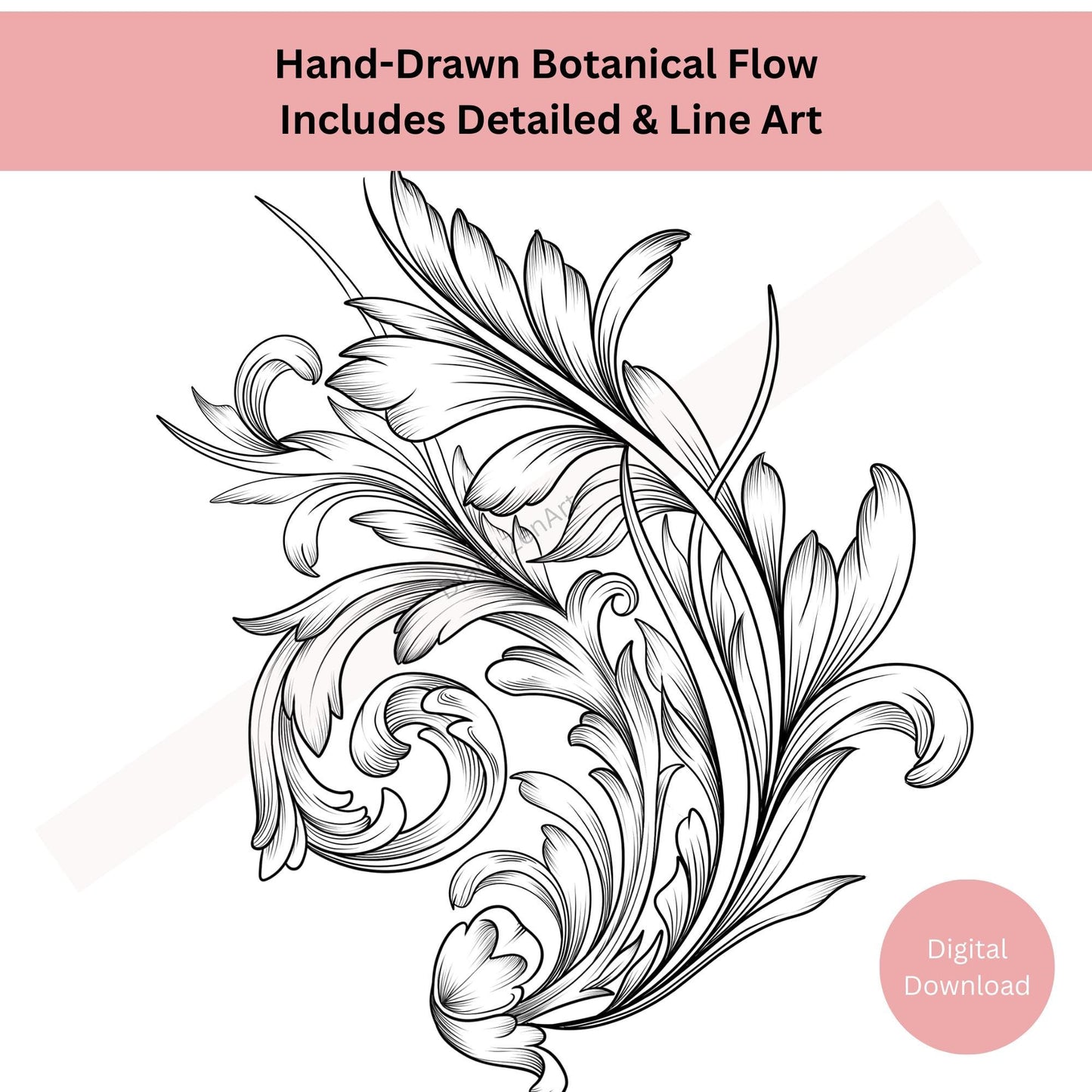 Ornamental Leaf Tattoo