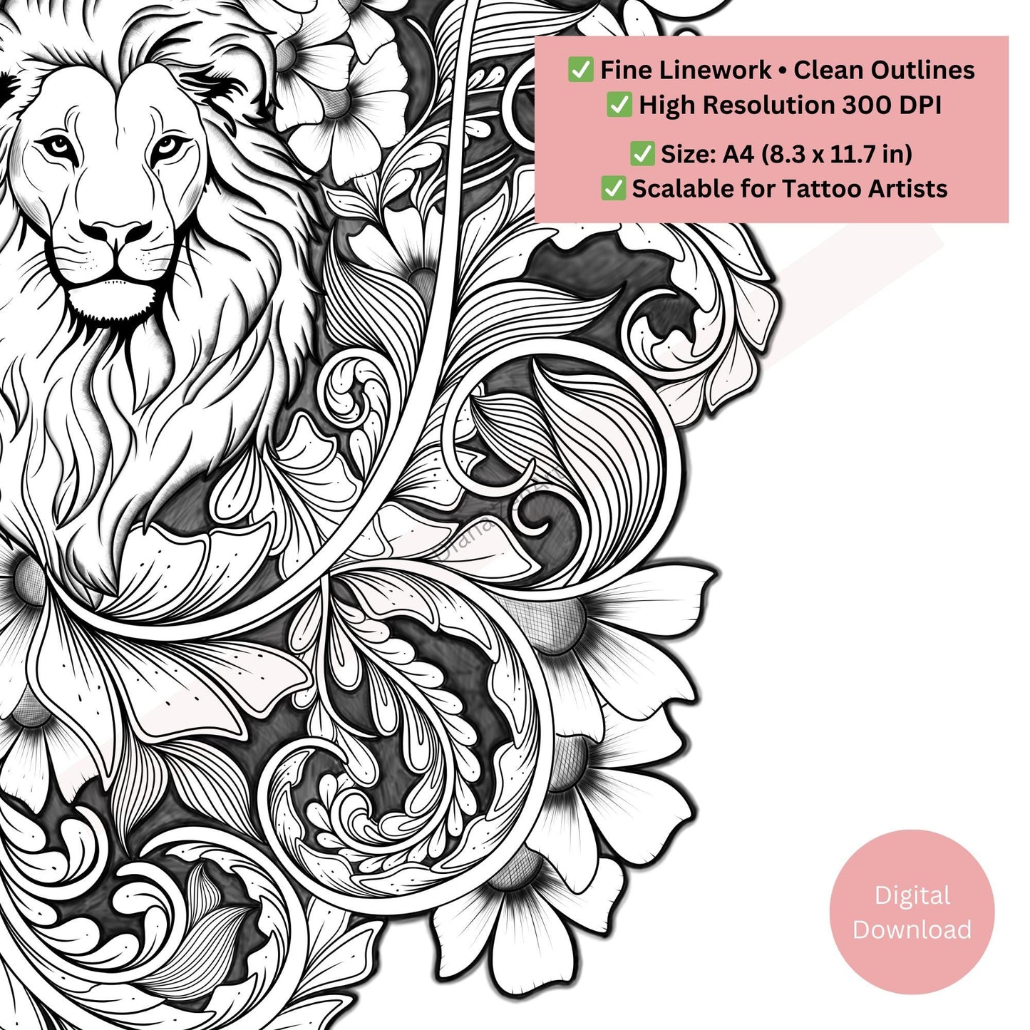 Lion Tattoo Design