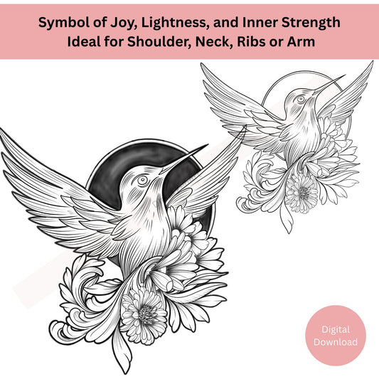 Hummingbird Tattoo Design