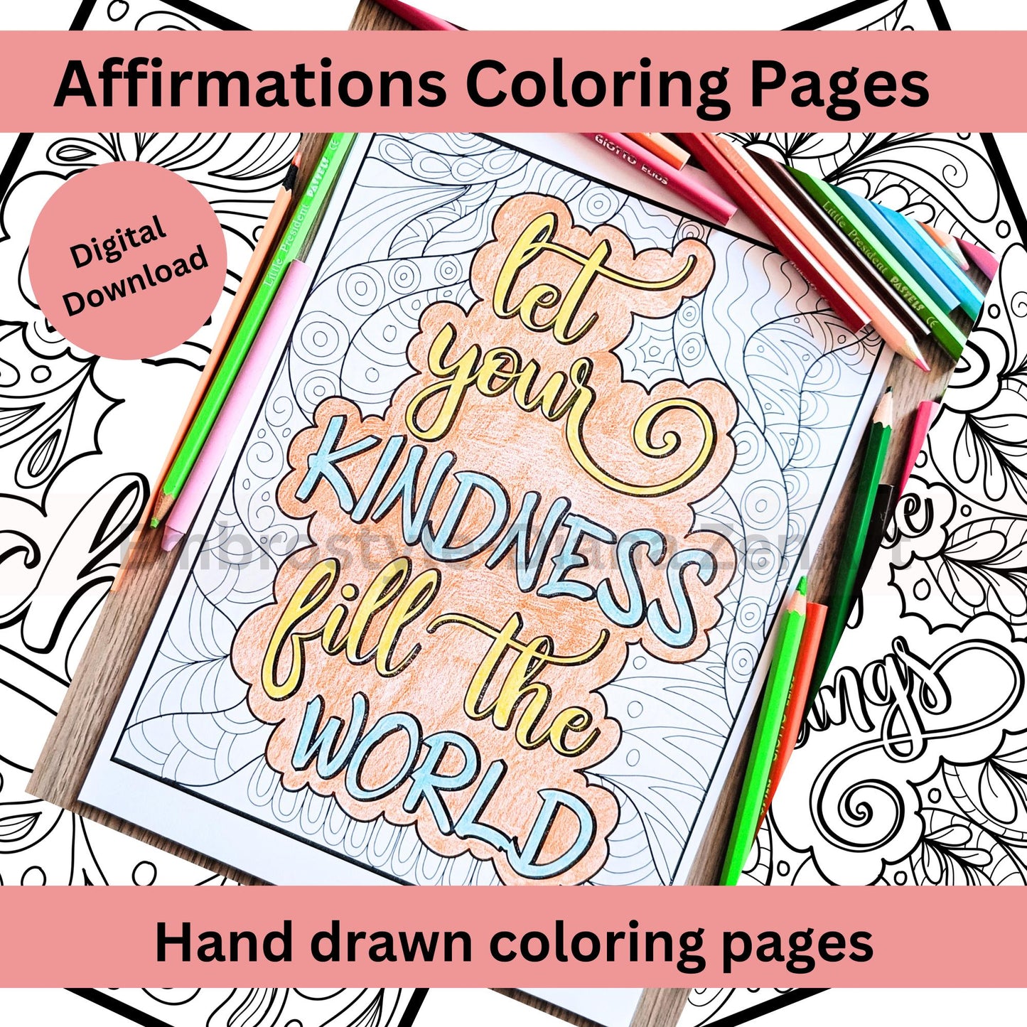 Mindfulness Coloring Book for adults and Teens