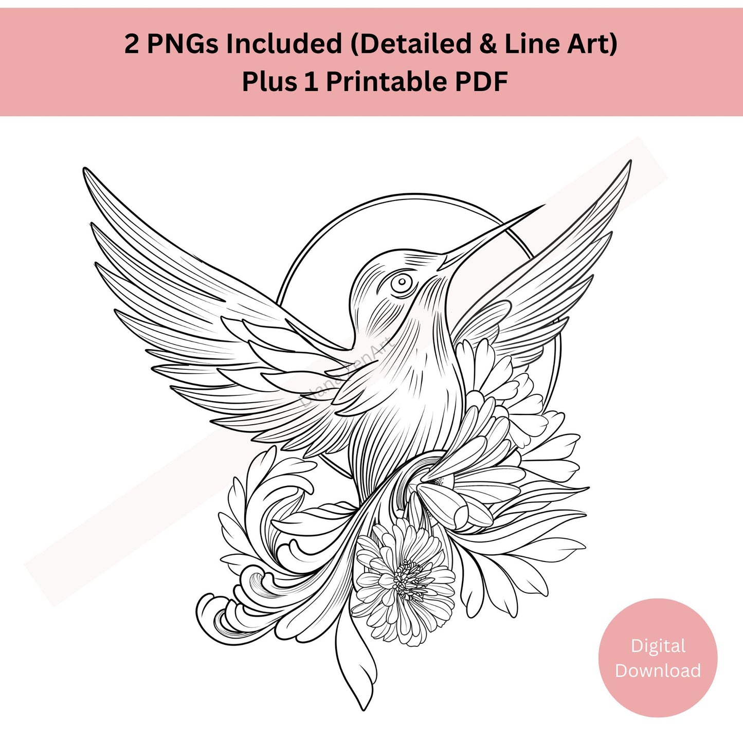 Hummingbird Tattoo Design