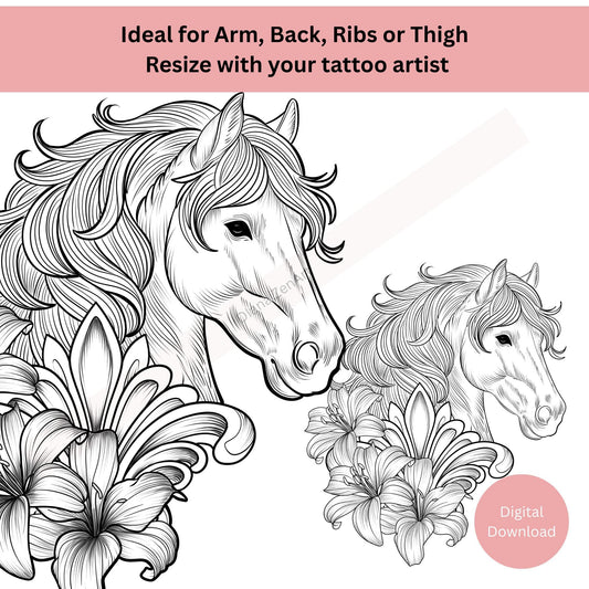 Horse Tattoo Design