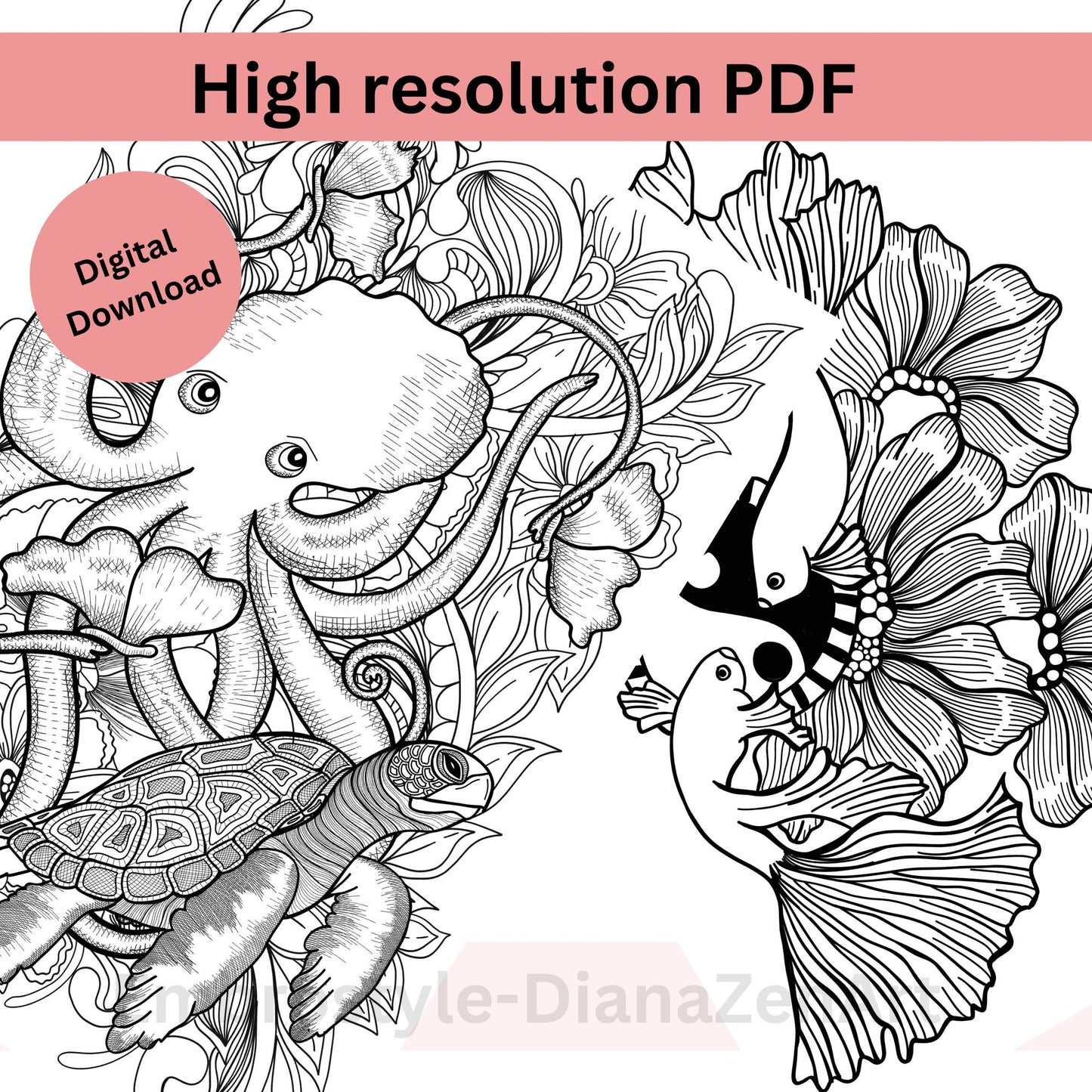 Ocean Life Coloring Pages