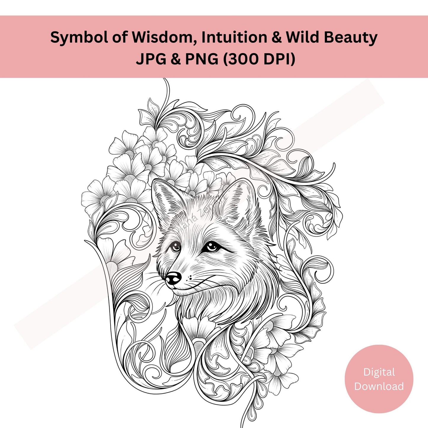 fox-tattoo-design-intelligence-adaptability-line-art