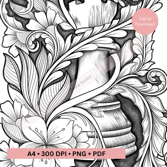 chess-piece-tattoo-line-art-close-up